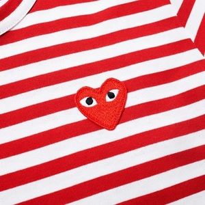 Play Comme des Garçons Striped T-Shirt (Red/White)